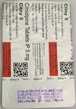 Cilny 5mg Strip Of 15 Tablets