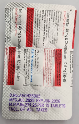 Eritel Ch Trio 40mg Strip Of 15 Tablets